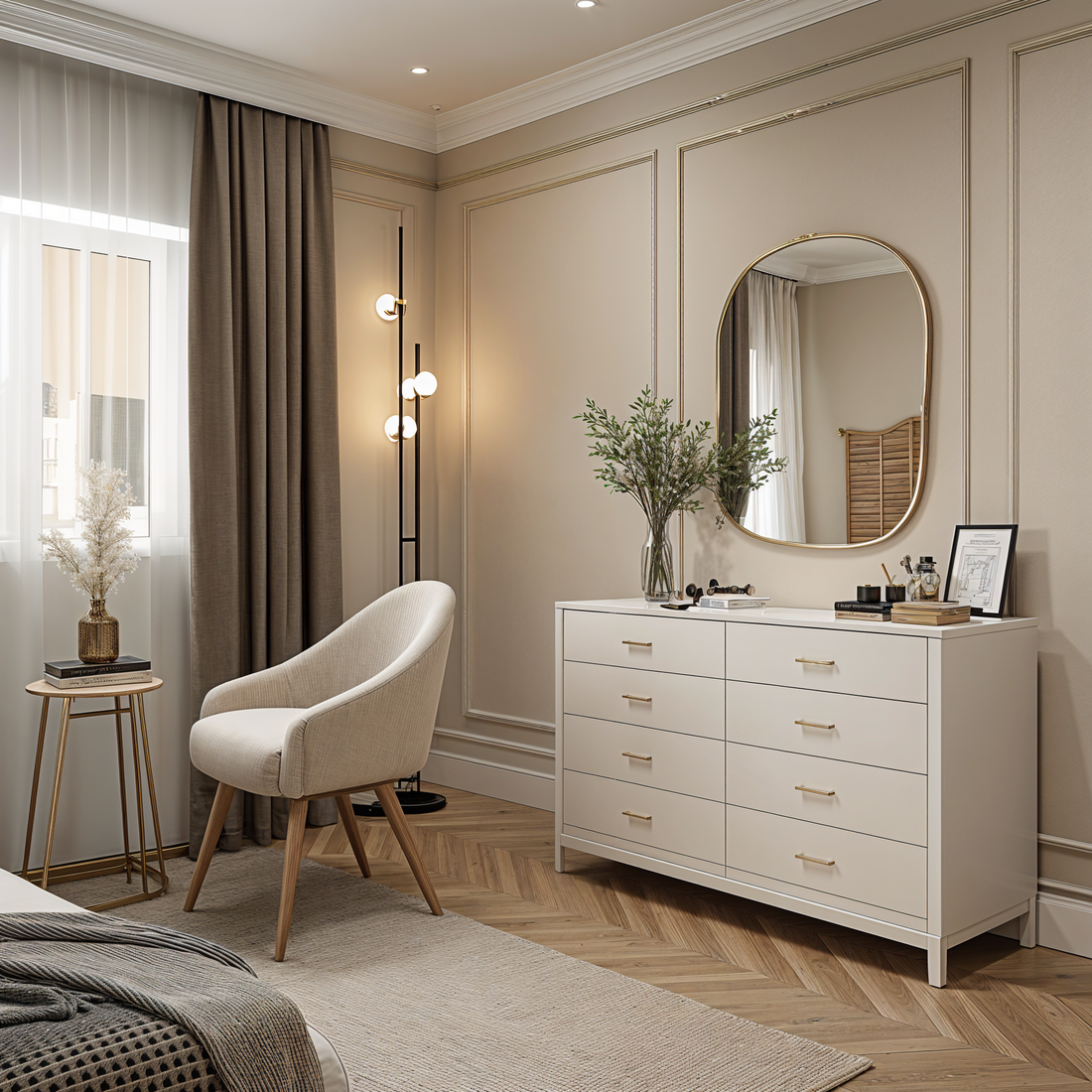 7 Tips for Styling a Glamorous Dressing Room with Nordic Minimalism