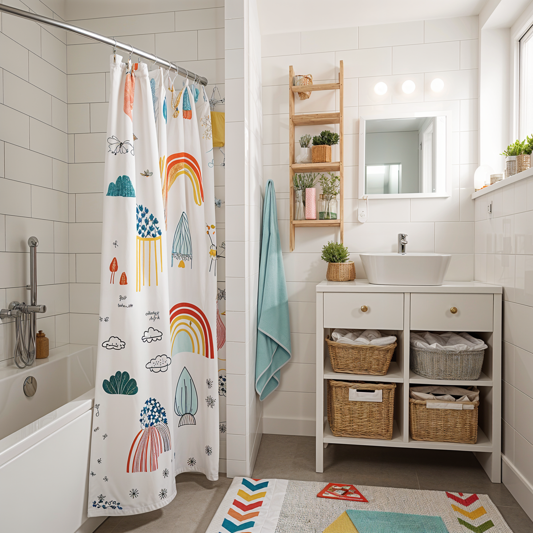 4 Essential Tips for Creating a Playful Kid’s Bathroom in Nordic Style