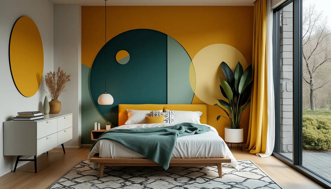 Discover expert tips for styling a geometric bedroom that perfectly balances color, patterns, and sp