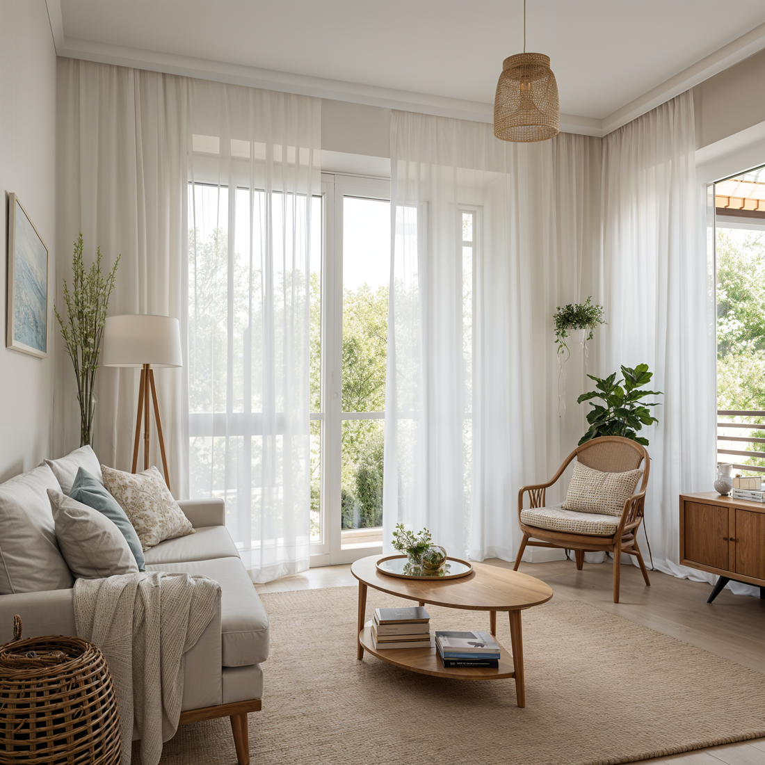 10 Inspiring Ways to Use Sheer Curtains in Nordic Home Decor