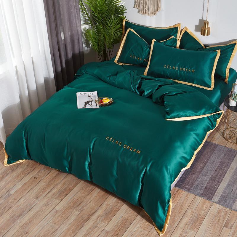 Cline Dream Satin Silk Bedding Set - Nordic Side - 