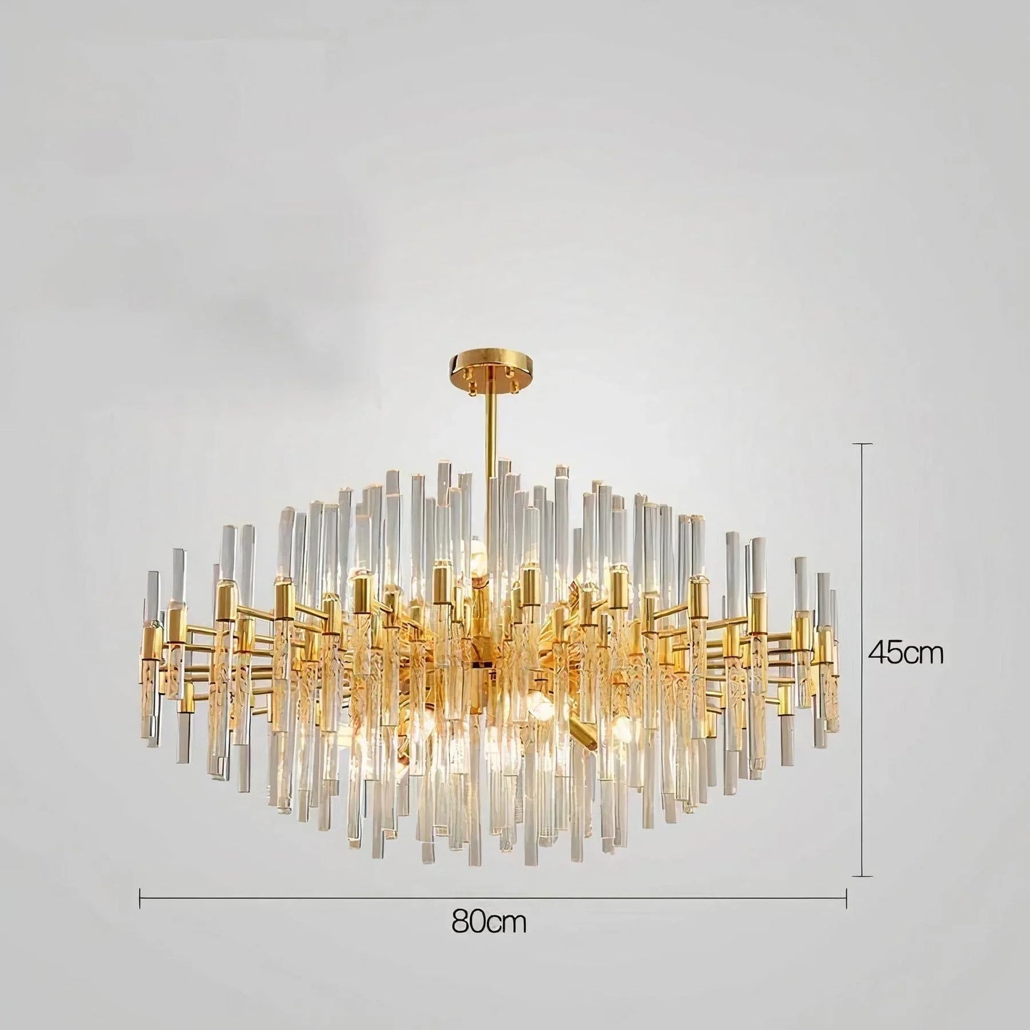 Acadia Luxury Gold Crystal Chandelier