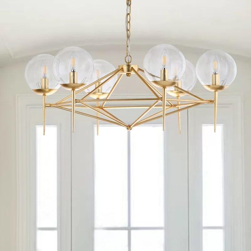 Marica Golden Geometric Chandelier