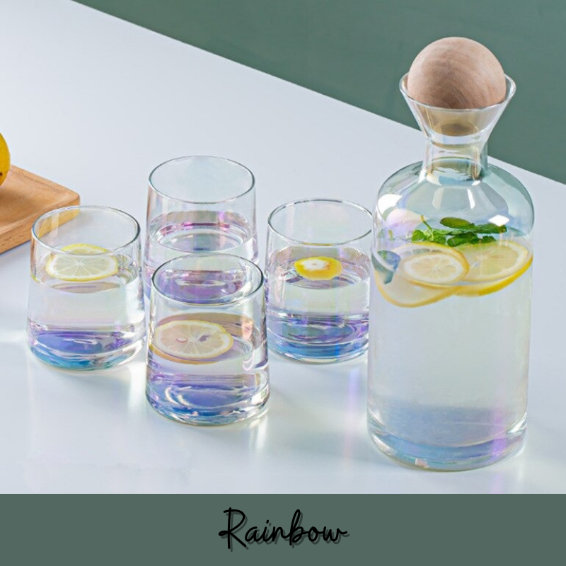 Klastiva™ Ball Cork Glass Cup Set - Nordic Side - 