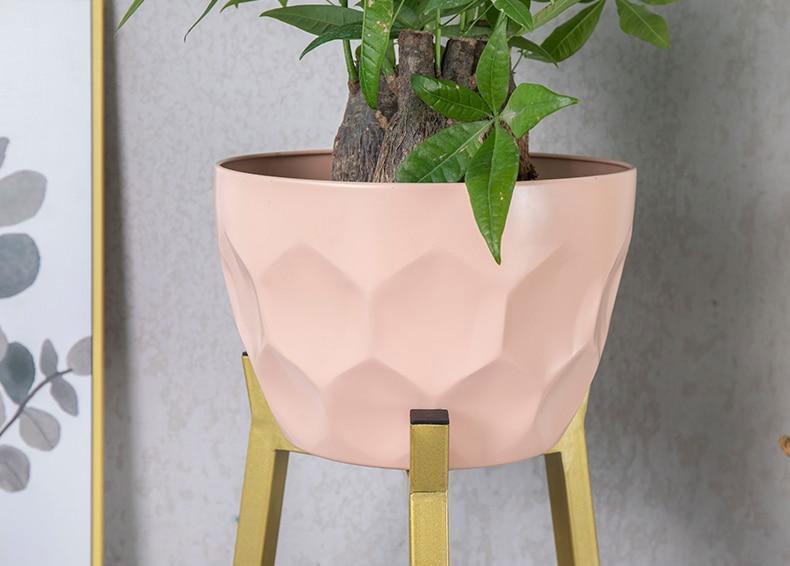 Koa - Geometric Modern Nordic Planter with Stand - Nordic Side - 05-01, feed-cl0-over-80-dollars