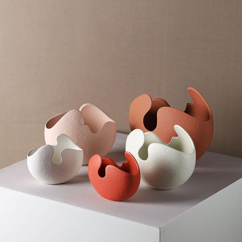 Eggshell Contemporary Eggshell Planter Vase