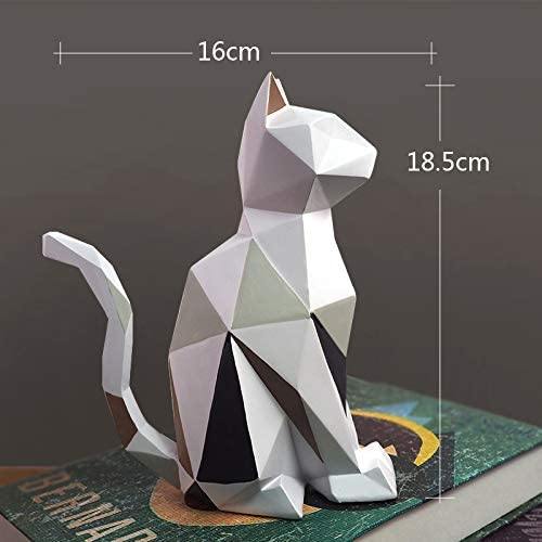 Geometric Animal Figurines - Nordic Side - animal, bunny, cat, figurines, geometric, rabbit