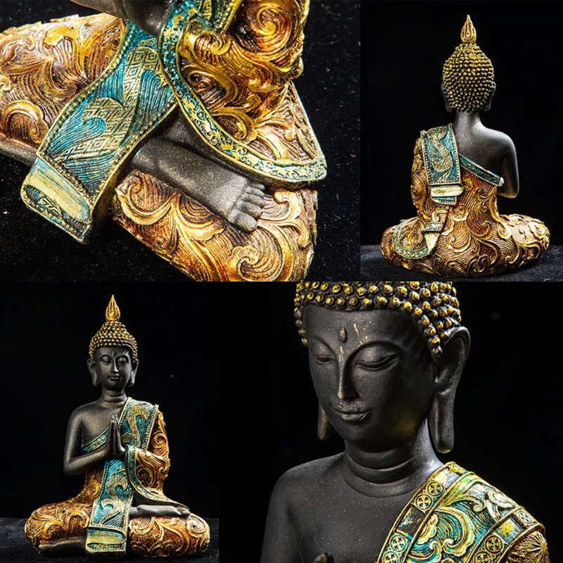 HomeQuill™ Handmade Buddha Figurine - Nordic Side - 