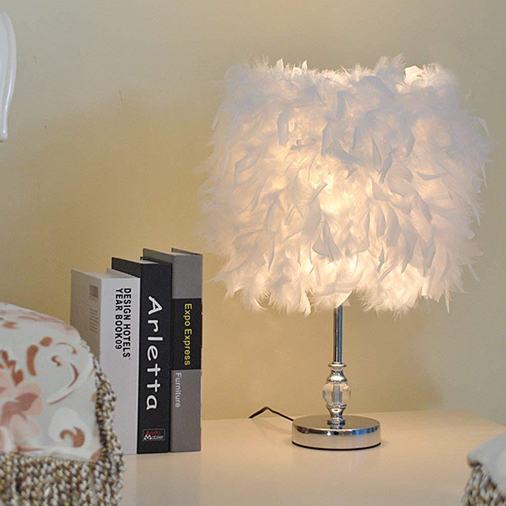 Luxury Feather Crystal Lamp - Nordic Side - 