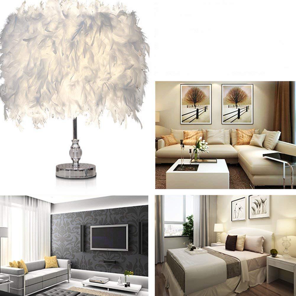 Luxury Feather Crystal Lamp - Nordic Side - 