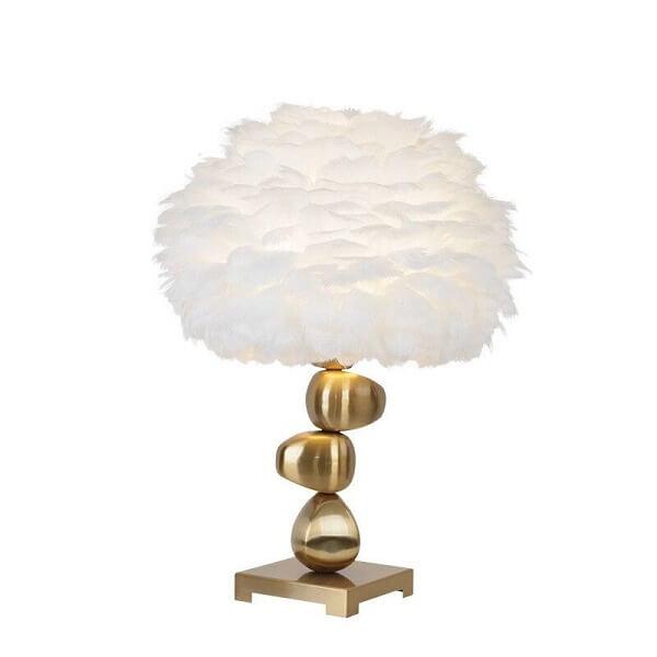 Atenas Feather Shade Metal Table Lamp - Nordic Side - architecture, arcitecture, art, artist, Atenas Feather Shade Metal Table Lamp, contemporaryart, decor, decoration, design, designer, desi