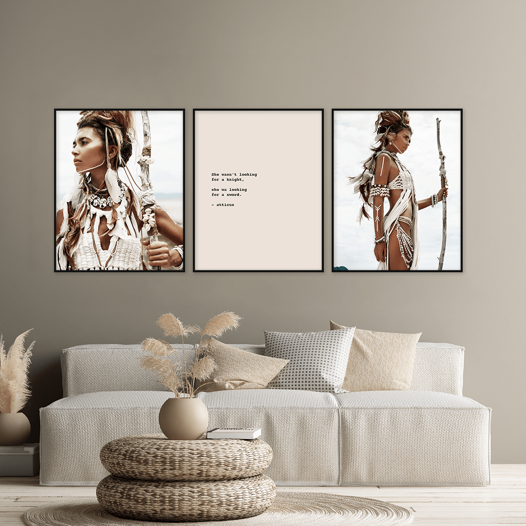 Warrior Woman Prints - Nordic Side - Art + Prints, not-hanger