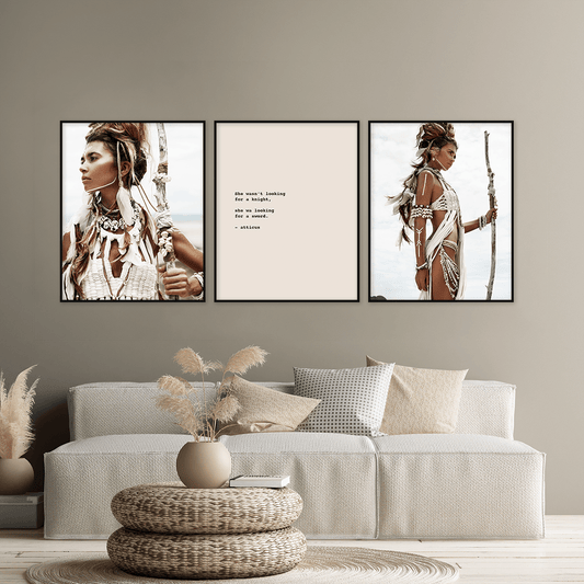 Warrior Woman Prints - Nordic Side - Art + Prints, not-hanger