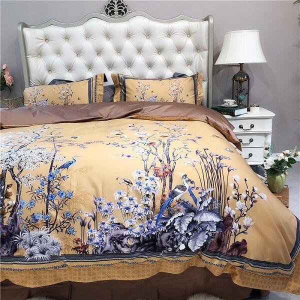 Blossom Paradise 600TC Egyptian Cotton Bedding - Nordic Side - architecture, arcitecture, art, artist, Bedroom, Blossom Paradise 600TC Egyptian Cotton Bedding, contemporaryart, decor, decorat