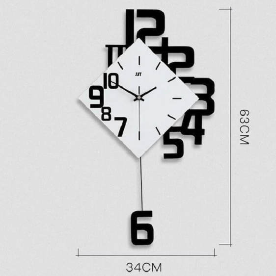 Kara - Simple European Style Wall Clock - Nordic Side - architecture, art, artist, contemporaryart, decor, decoration, design, designer, designinspiration, edison, grey, home, homedecor, indu