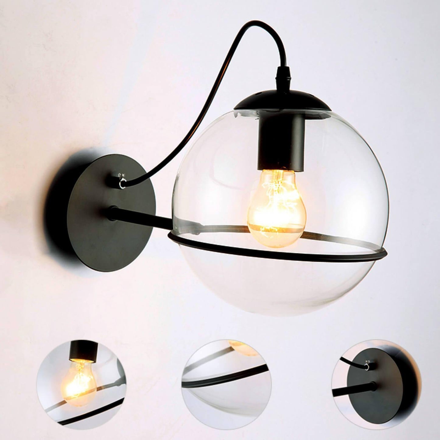 Clear Ball Wall Lamp - Nordic Side - 