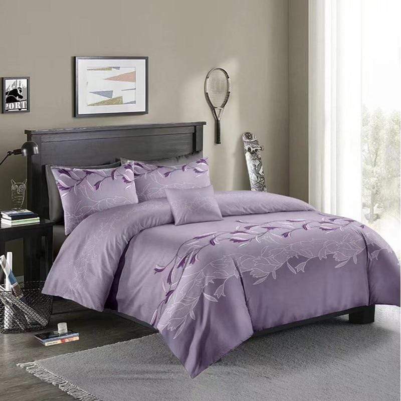 Leafed Up Duvet Cover Set - Nordic Side - bed, bedding, bedroom, duvet