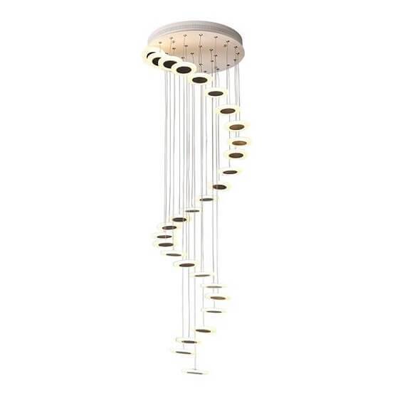 Dianna Wavedrop Staircase Chandelier - Nordic Side - architecture, arcitecture, art, artichture, artist, bathroom vanity, contemporaryart, decor, decoration, design, designer, designinspirati