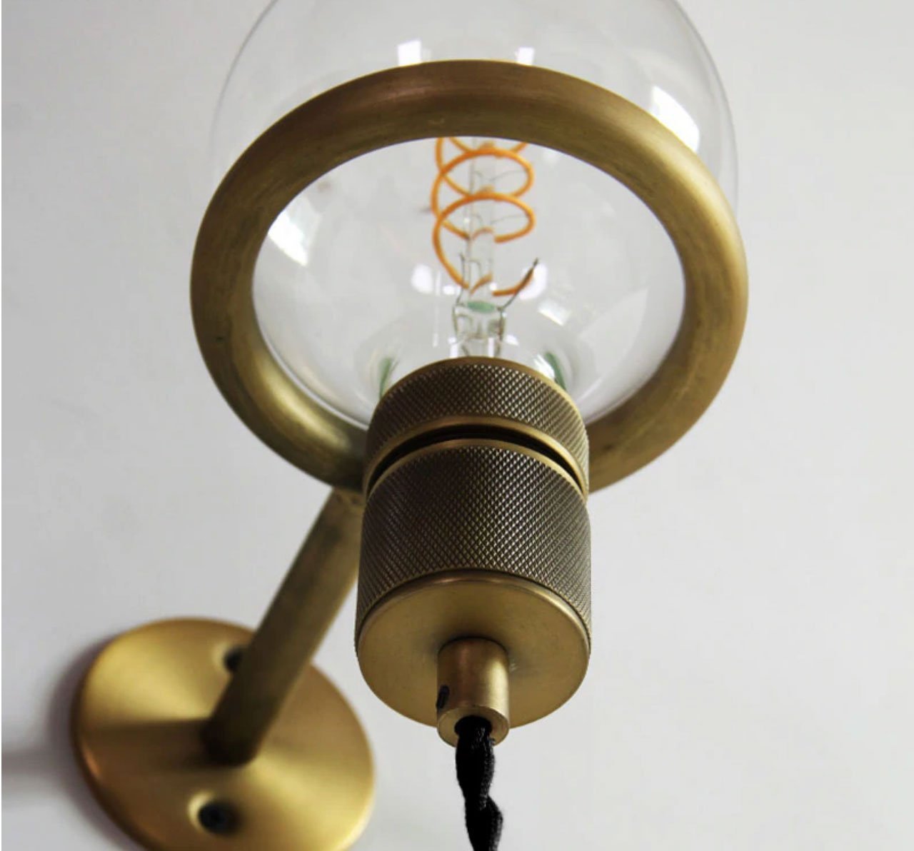 Gold Metal Hanging Wall Light - Nordic Side - 