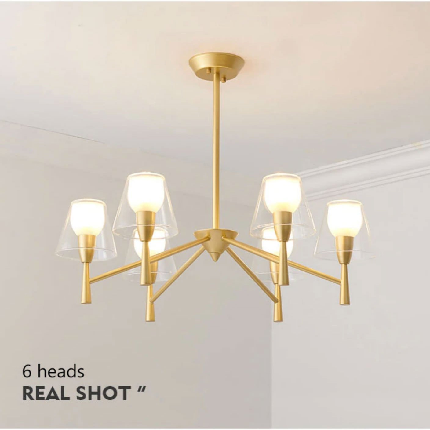 Gold Nordic Chandelier - Nordic Side - 