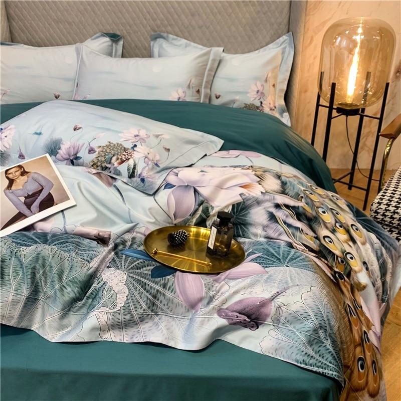 Peacock Luxury Egyptian Cotton Duvet Set