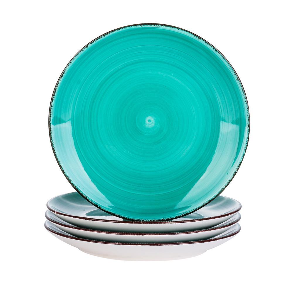 Bella-G 4/8/12-Pieces Porcelain Dessert Plate - Nordic Side - 202025, 4812, BellaG, Ceramic, cm, Dessert, DessertSaladFruitSnack, in, Look, Pieces, Plate, Porcelain, Set, Vancasso, Vintage