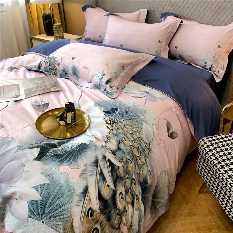 Peacock Luxury Egyptian Cotton Duvet Set