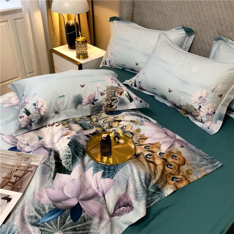 Peacock Luxury Egyptian Cotton Duvet Set