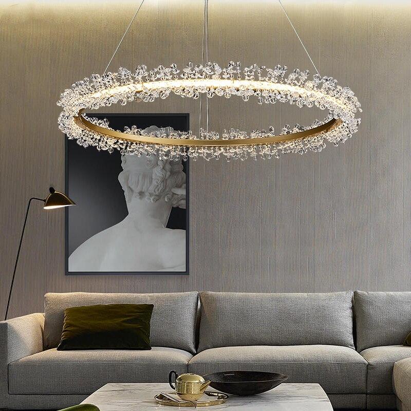 Marcia Crystal Metal Pendant Light