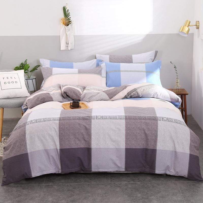 Blacken Blu Duvet Cover Set - Nordic Side - bed, bedding, spo-enabled