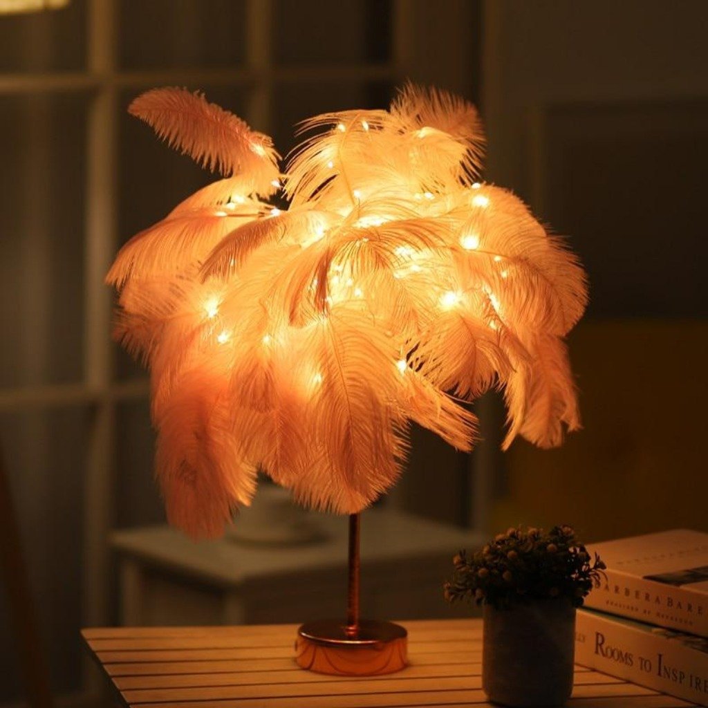 Feather Palm Tree RC Lamp | Sparkly Treesâ¢ - Nordic Side - carthook_bathbuddy_upsell, carthook_checkout