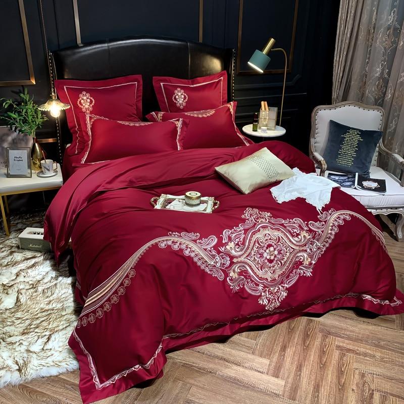 Luxury Rossa Corsa Embroidery Duvet Set