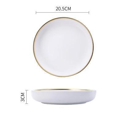 Florence Plate - Nordic Side - bowls, dinnerware, plates