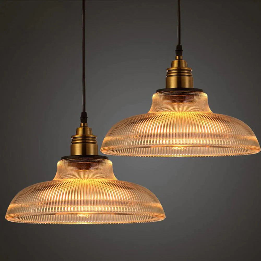 Dolce Vintage Glass Pendant Light