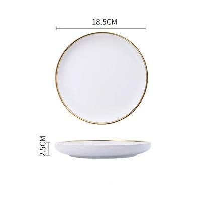 Florence Plate - Nordic Side - bowls, dinnerware, plates