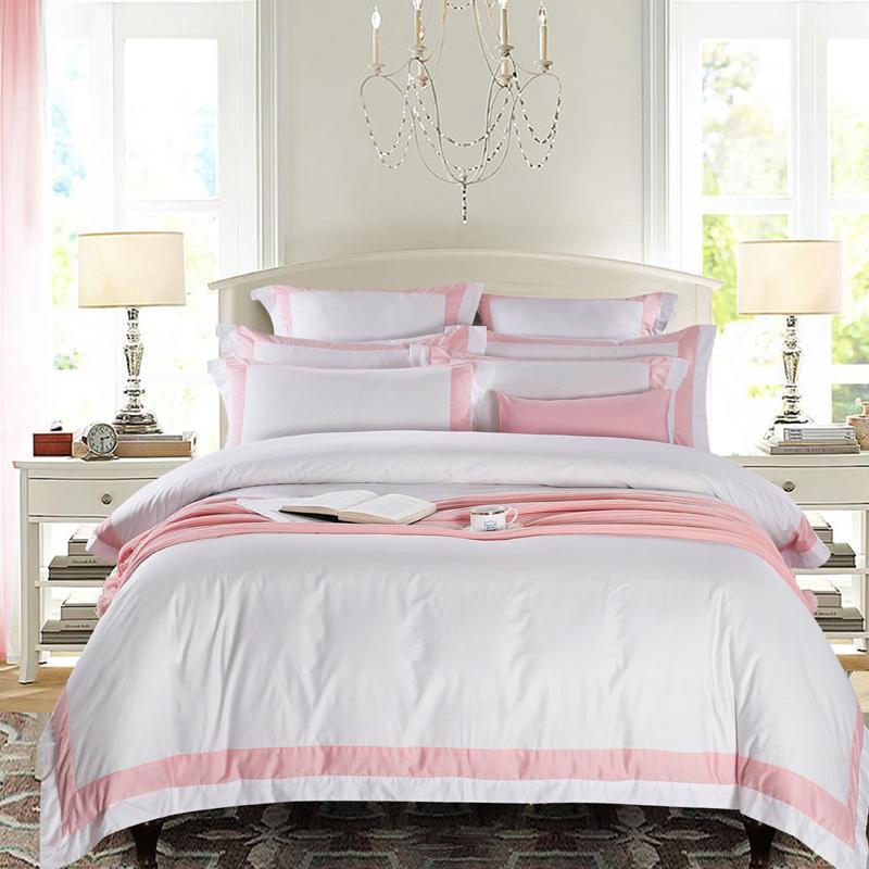 Degella Egyptian Cotton Luxury White Duvet Cover Set - Nordic Side - Bedding, Cotton, Degella, Egyptian, Luxury, Set, White