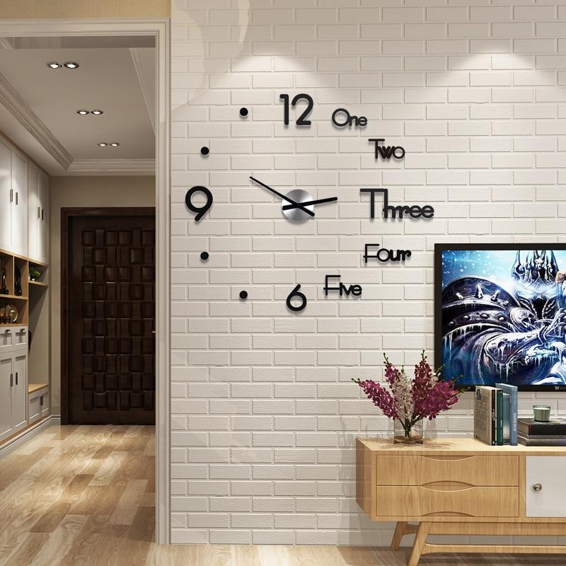 Creative 3D DIY Wall Clock - Nordic Side - Wall Clock