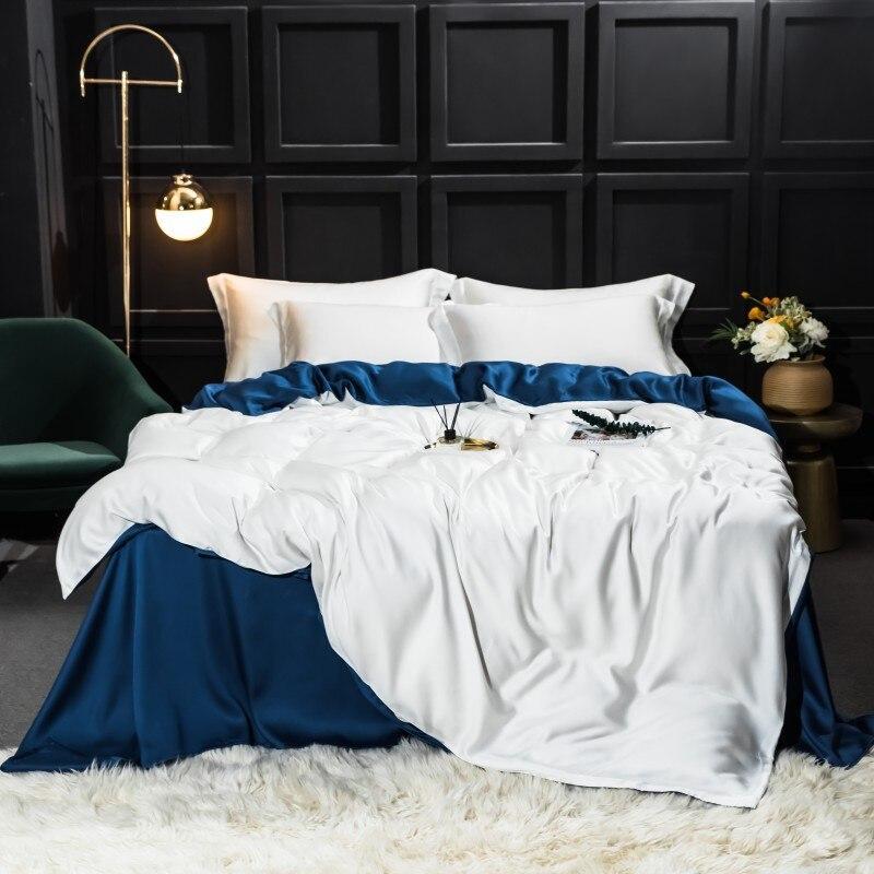 Karia Tencel Silky Soft 2 Color Duvet Cover Set - Nordic Side - Bedding, Color, Karia, Set, Silky, Soft, Tencel