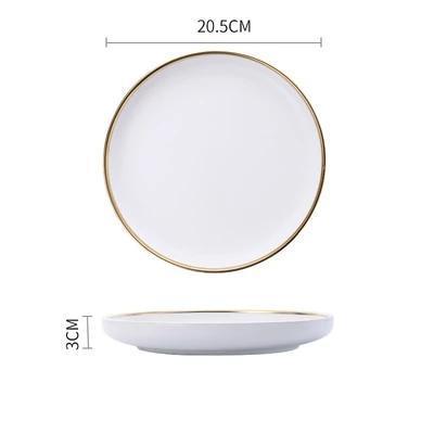 Florence Plate - Nordic Side - bowls, dinnerware, plates