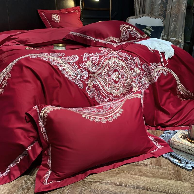 Luxury Rossa Corsa Embroidery Duvet Set