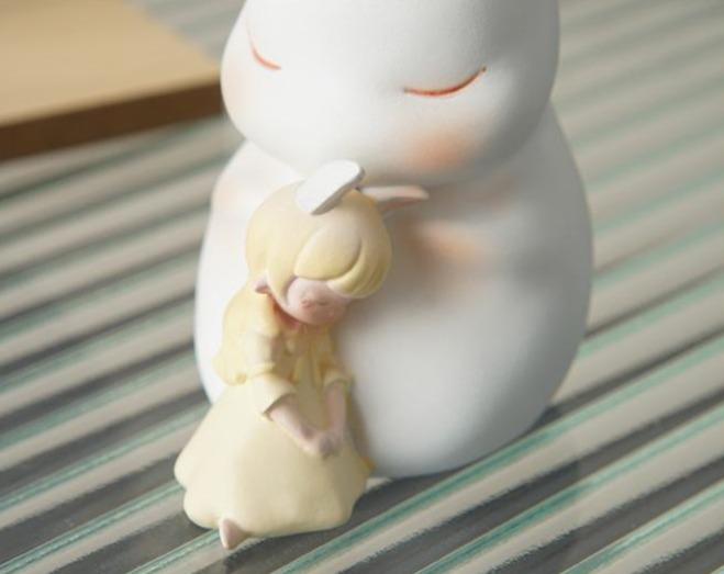 Cute Dreamy Animal Girl Decor Figurines