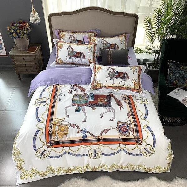 Hampton Royal Horse Duvet Cover Set (4 Pieces) - Nordic Side - amazing, architecture, arcitecture, art, artist, ashley furniture near me, beautiful, bobs furniture outlet, business, canvas, c