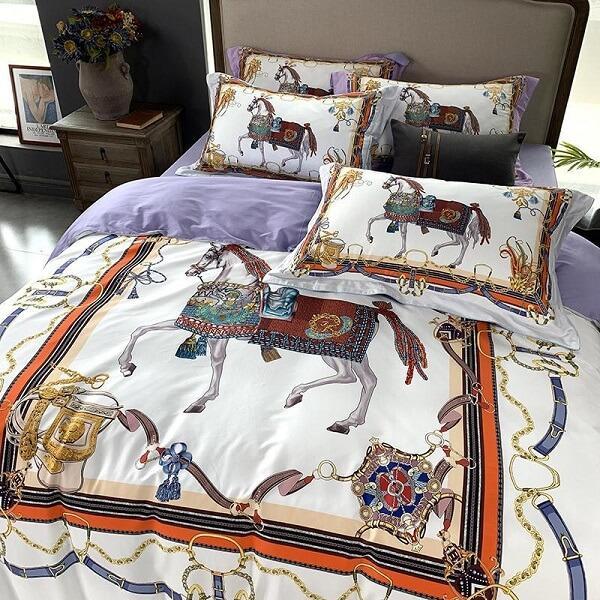 Hampton Royal Horse Duvet Cover Set (4 Pieces) - Nordic Side - amazing, architecture, arcitecture, art, artist, ashley furniture near me, beautiful, bobs furniture outlet, business, canvas, c