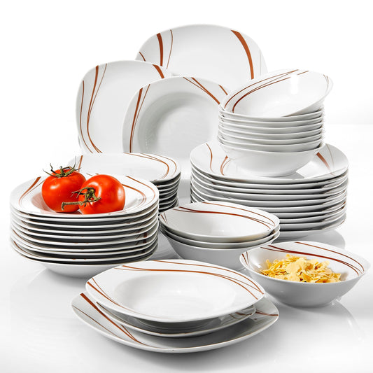 Bonnie Elegant Porcelain Dinner Plate Set | Dinnerware | NordicAbode.com