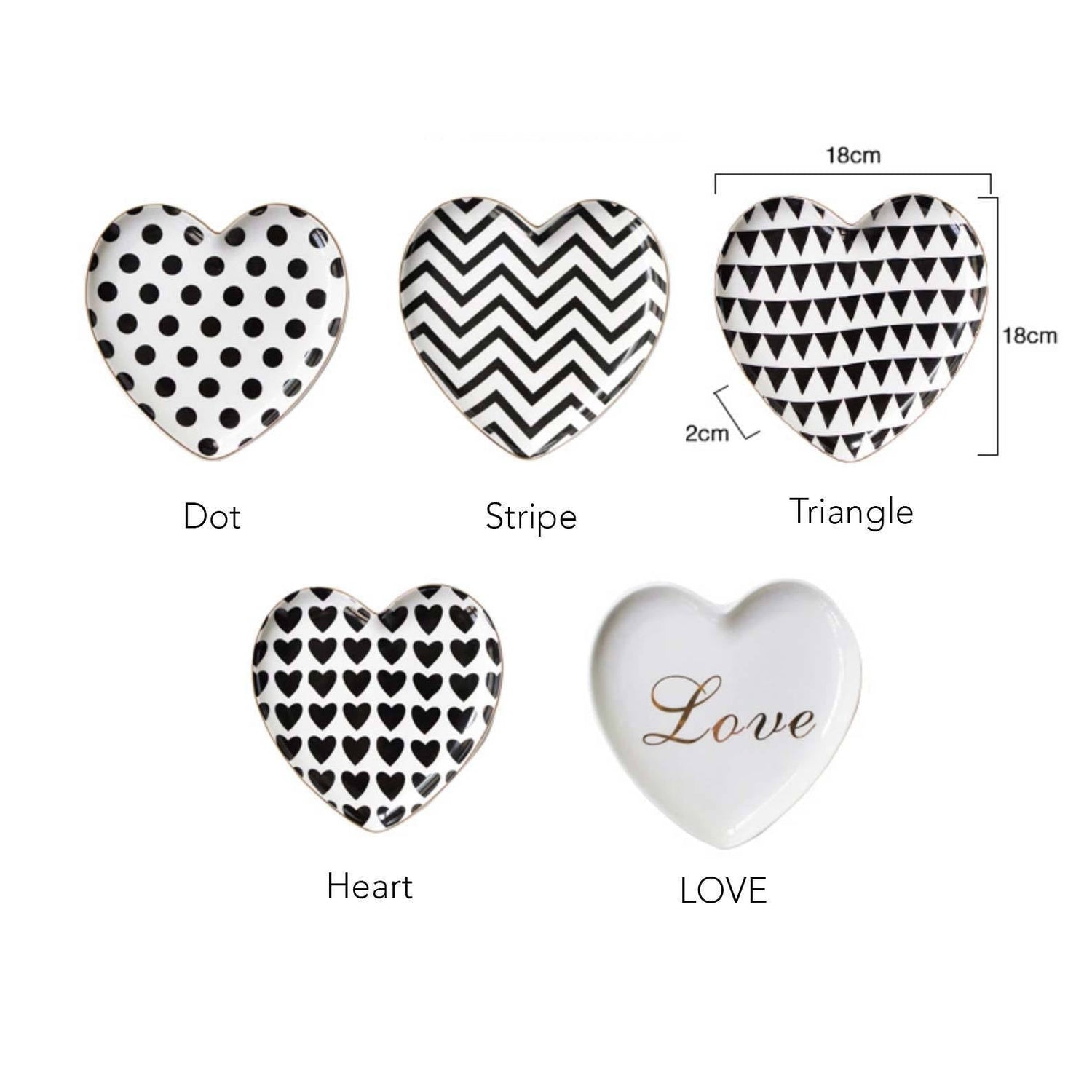 Heart and Dot Plate - Nordic Side - 