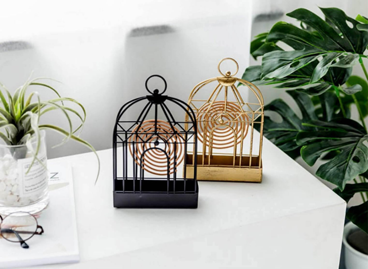 Iron Birdcage Incense Stick Holder - Nordic Side - 