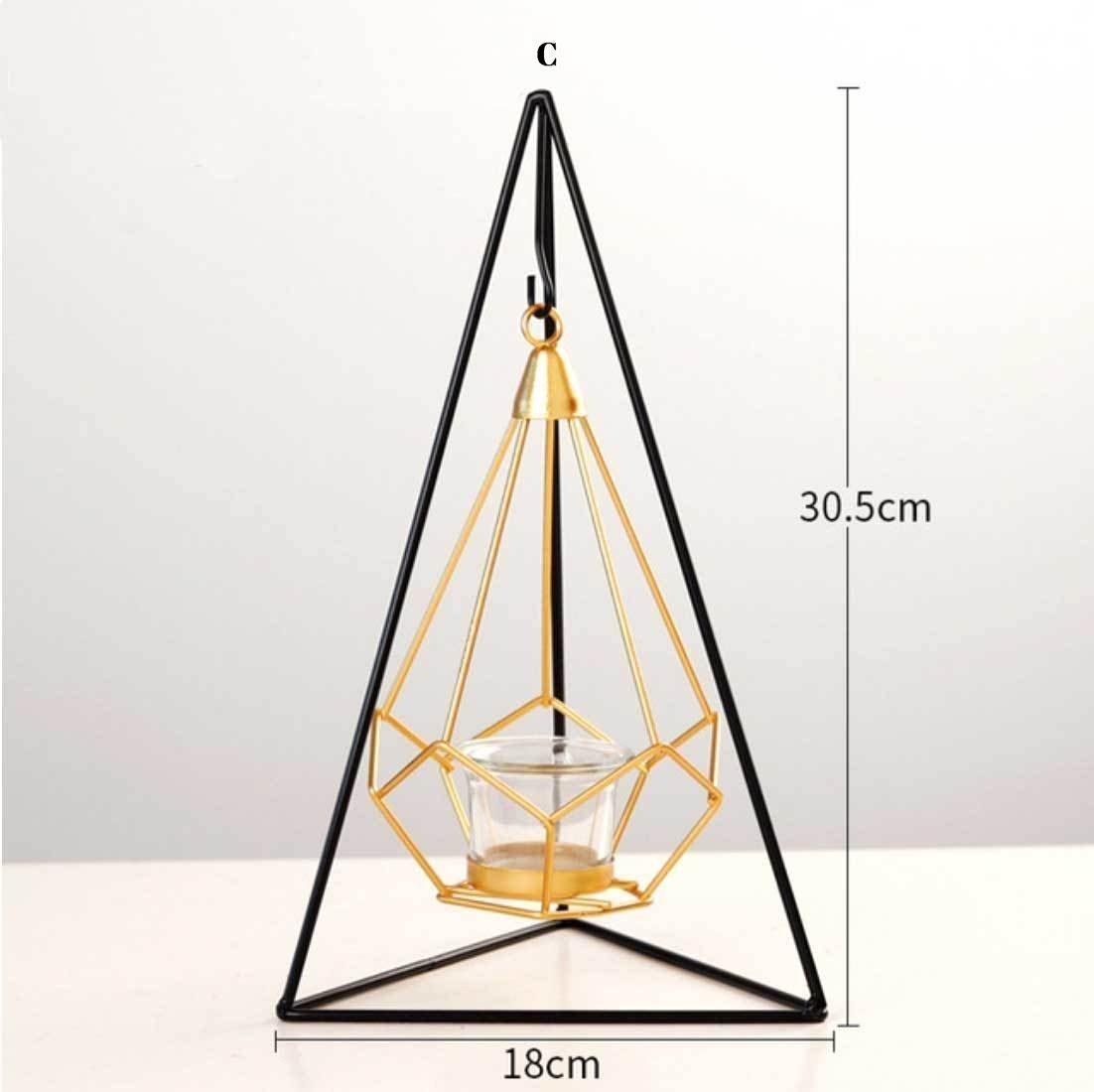 Iron Candleholder Stand - Nordic Side - 