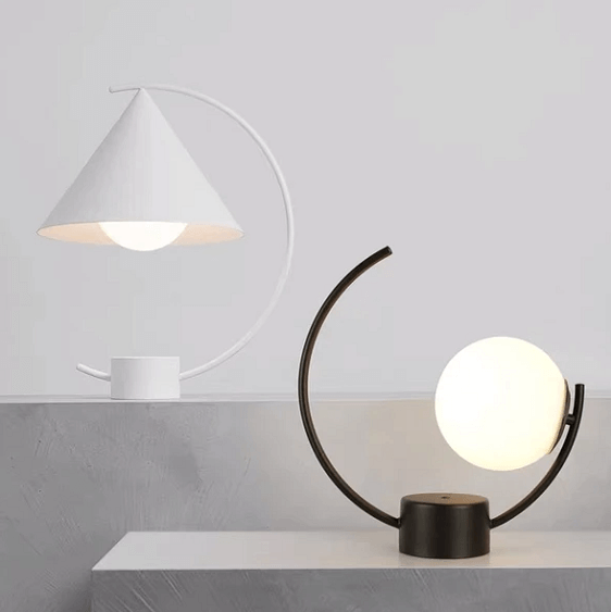 Kizzy - Modern Art Deco Desk Lamp - Nordic Side - architecture, arcitecture, art, artist, contemporaryart, decor, decoration, design, designer, designinspiration, edison, grey, home, home dec