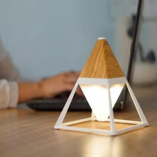 Paak - Dimmable Pyramid Bedside Lamp - Nordic Side - LIGHTING, Lightning