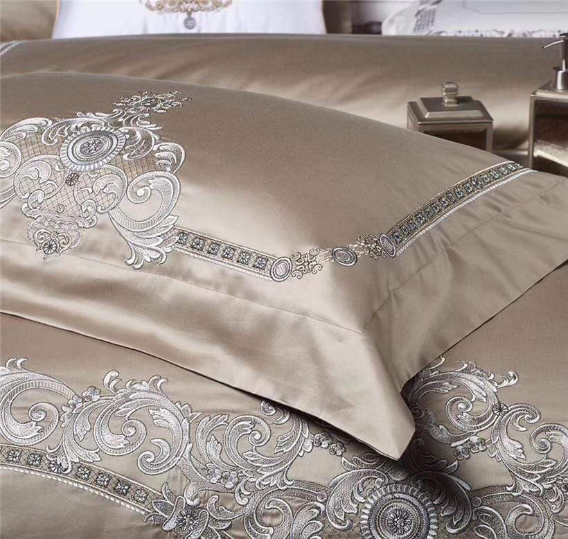 Buckingham Billet Duvet Cover Set (Egyptian Cotton) - Nordic Side - bed, Bedding, bedroom, duvet